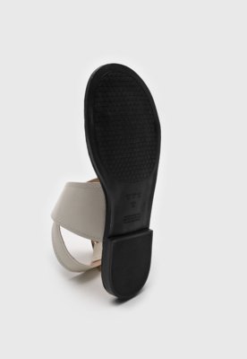 Rasteira Via Mia Transpassada Off-White