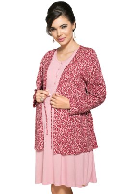 Camisola com Casaqueto Vincullus Gestante Rosa Menor preço em Camisola com Casaqueto Vincullus Gestante Rosa