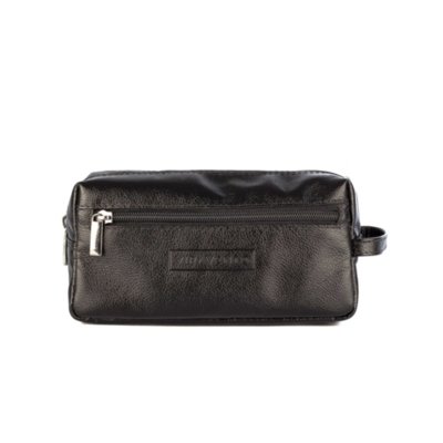 Necessaire Vira Vento de Couro Daily Preta Menor preço em Necessaire Vira Vento de Couro Daily Preta