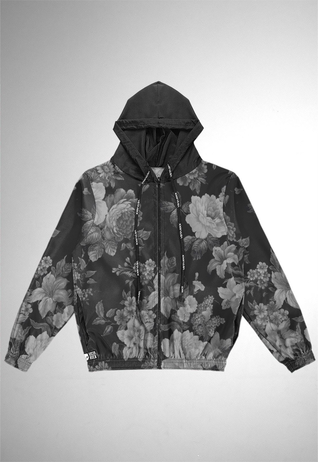 Jaqueta corta vento floral hot sale windbreaker