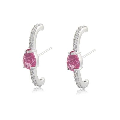 Brinco Viva Jolie Ear Hook Gotinha Rubi Fusion Ródio Menor preço em Brinco Viva Jolie Ear Hook Gotinha Rubi Fusion Ródio