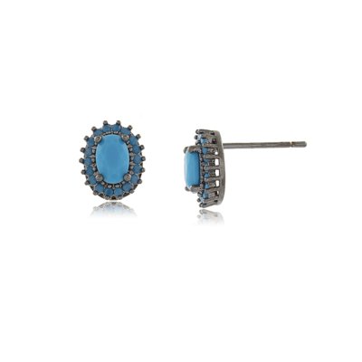 Brinco Viva Jolie Oval Espinhos Turquesa Menor preço em Brinco Viva Jolie Oval Espinhos Turquesa