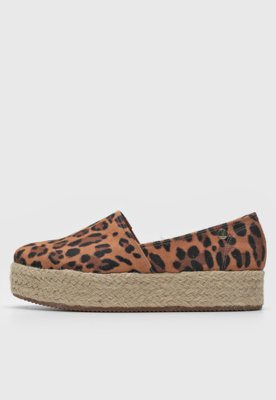 Tênis espadrille hot sale vizzano onça caramelo