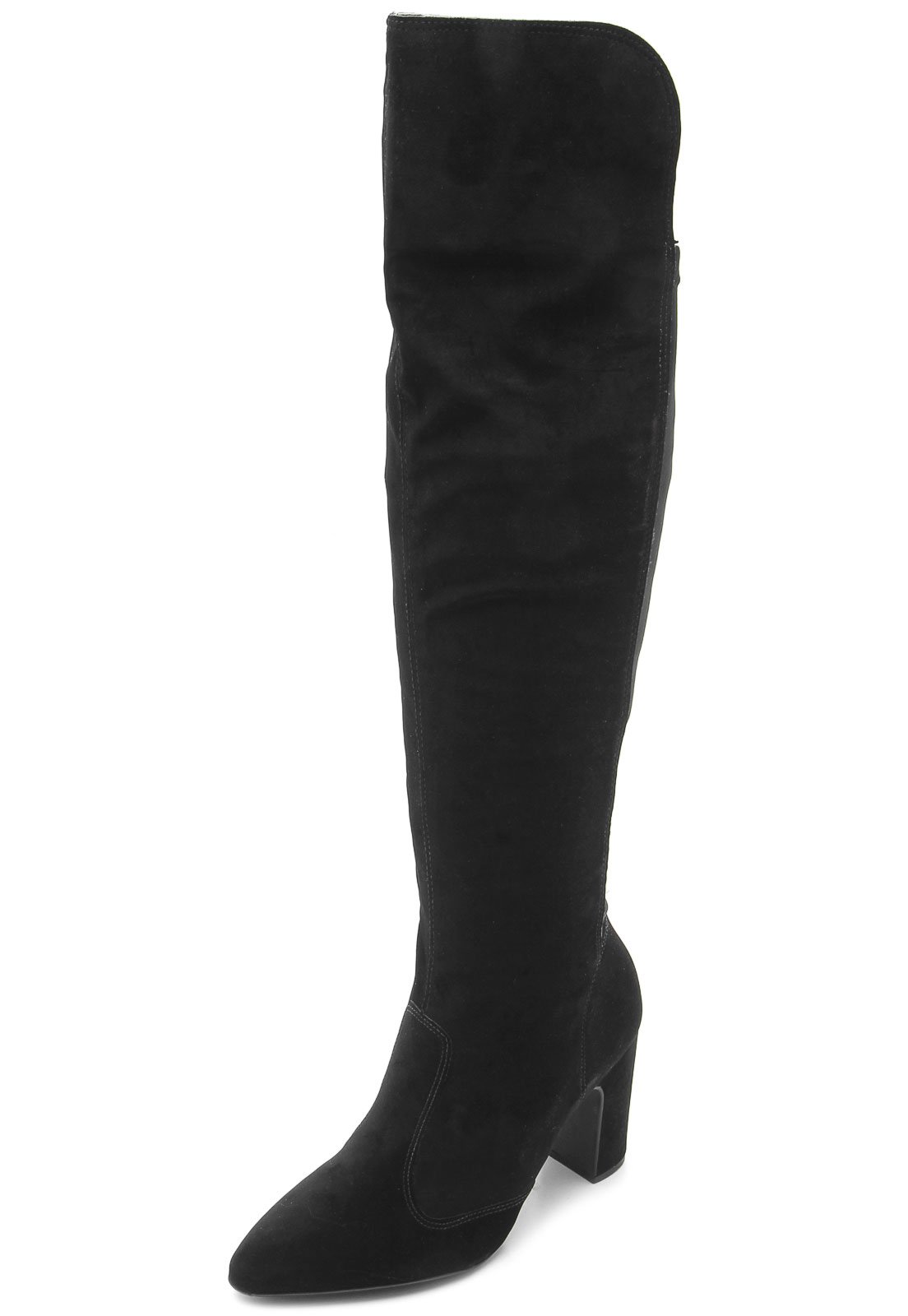 Bota over the knee hot sale preta