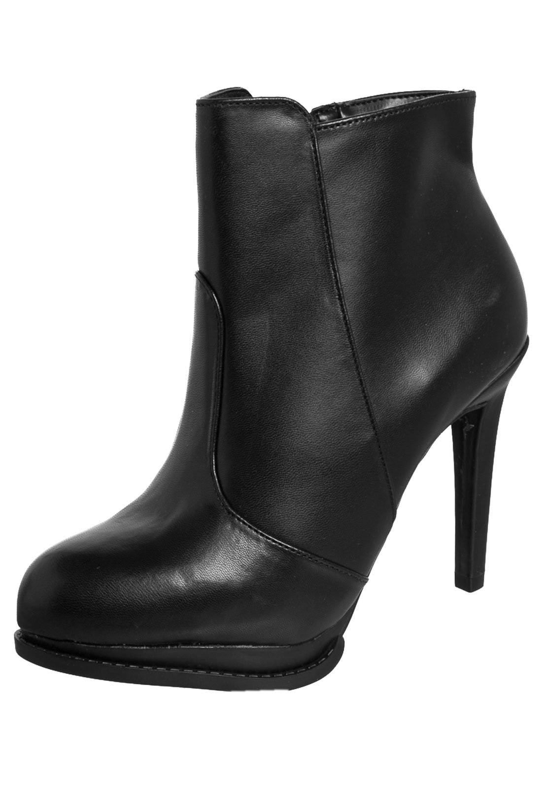 bota cano curto vizzano meia pata feminina