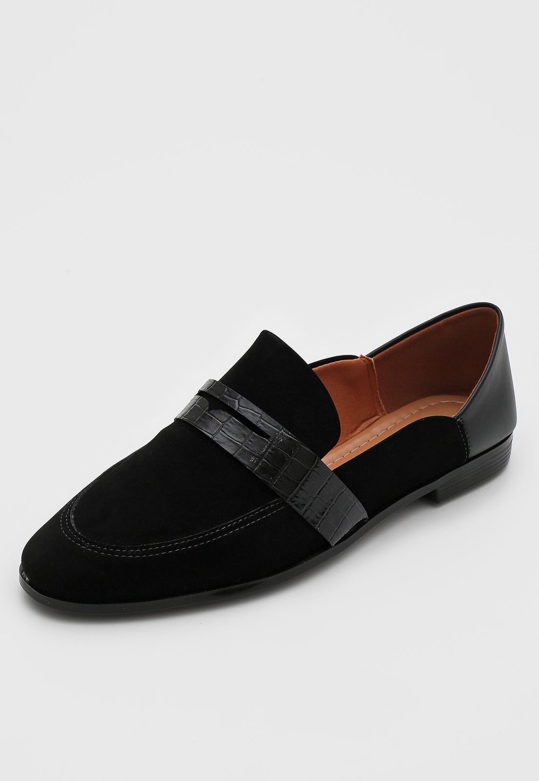 mocassim preto vizzano