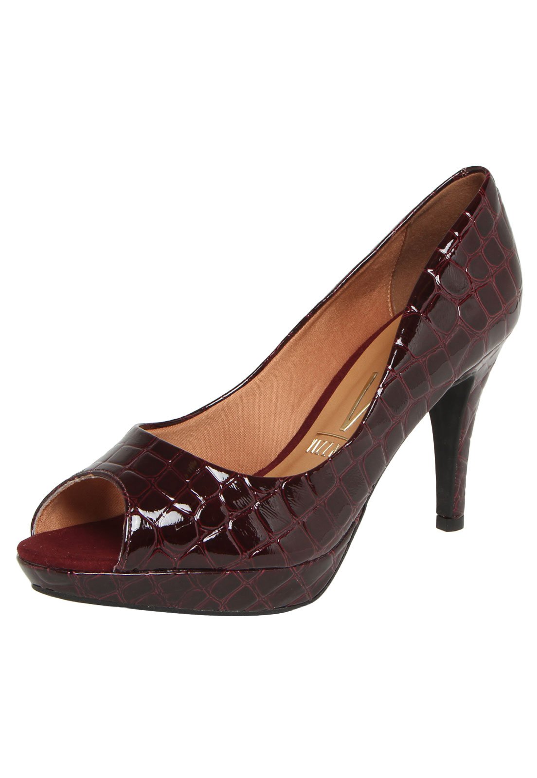 peep toe vizzano vinho