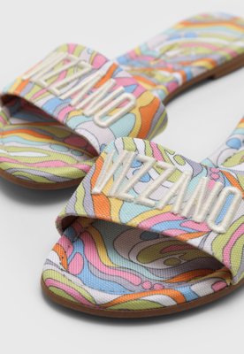 Rasteira Feminina Vizzano Estampada Verde
