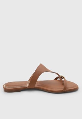 Rasteira Feminina Vizzano Fivela Caramelo