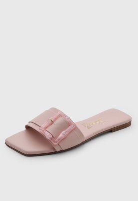 Rasteira Feminina Vizzano Fivela Rosa