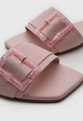 Rasteira Feminina Vizzano Fivela Rosa
