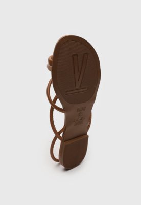 Rasteira Vizzano Fivelas Caramelo
