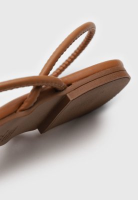 Rasteira Vizzano Fivelas Caramelo
