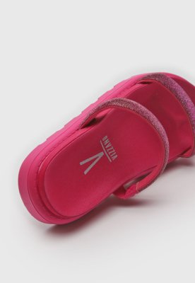 Rasteira Vizzano Tira De Strass Rosa