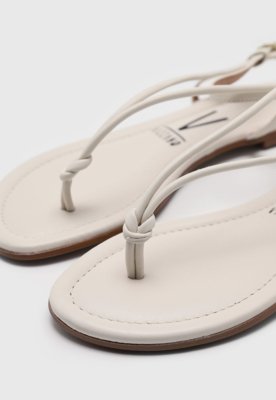Rasteira Vizzano Tira Off-White