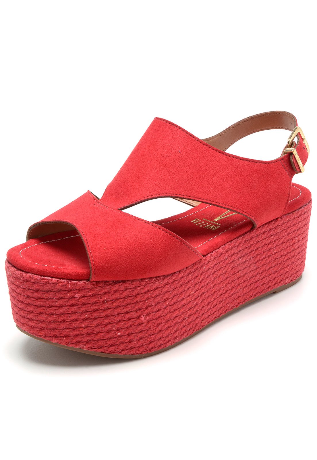 sandalia salto flatform