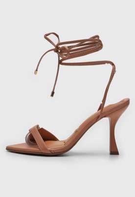 Sandália DAFITI SHOES Amarração Nude - Compre Agora