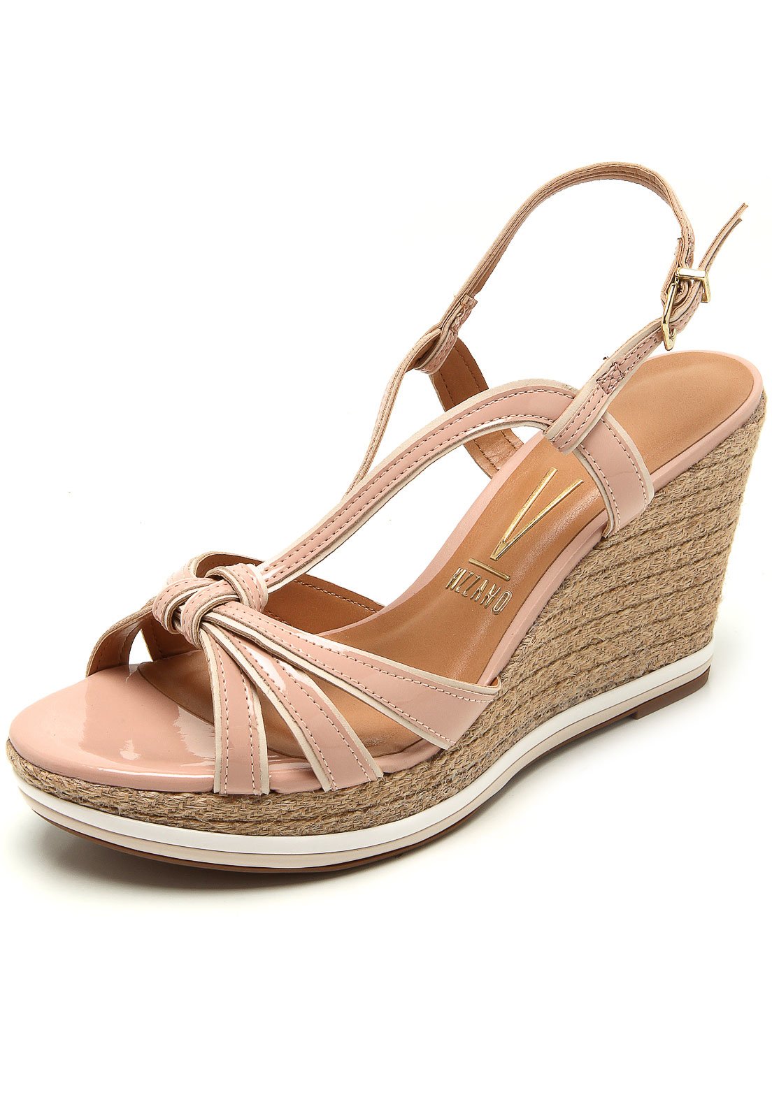 sandália vizzano espadrille rosa