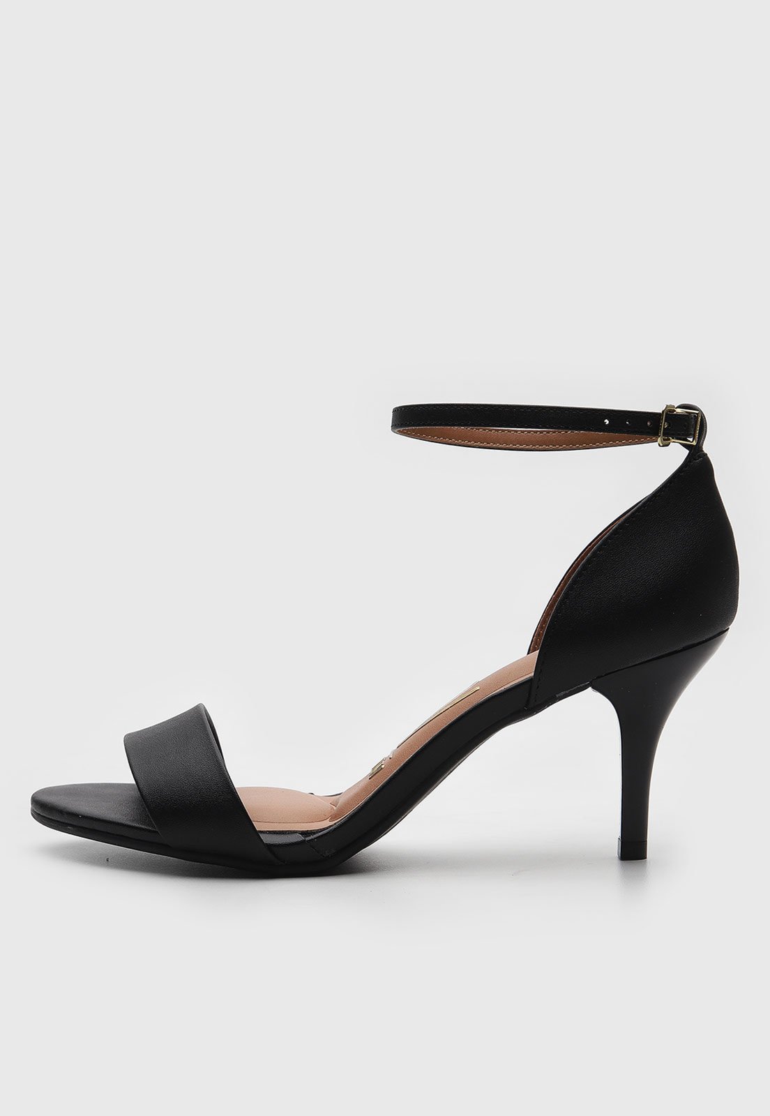 Sandália DAFITI SHOES Salto Fino Alto Preta - Compre Agora