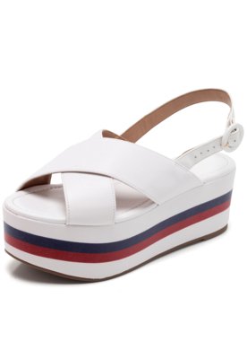 Sandalia flatform vizzano store branca