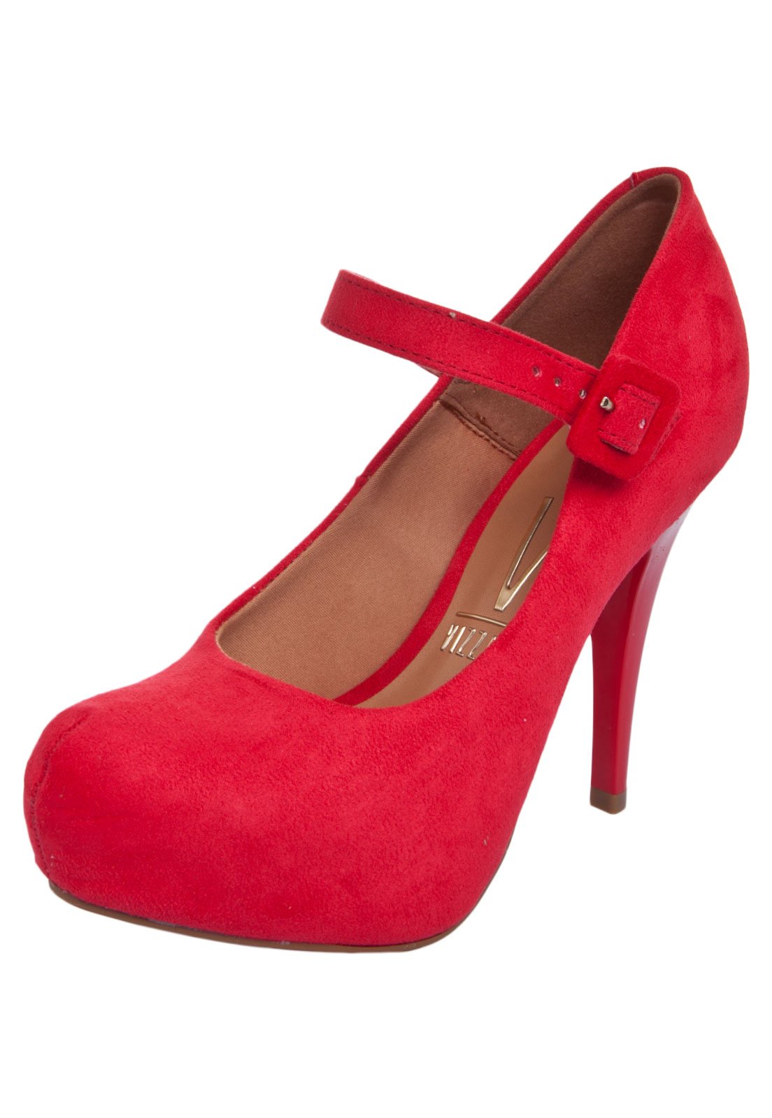 scarpin boneca vermelho