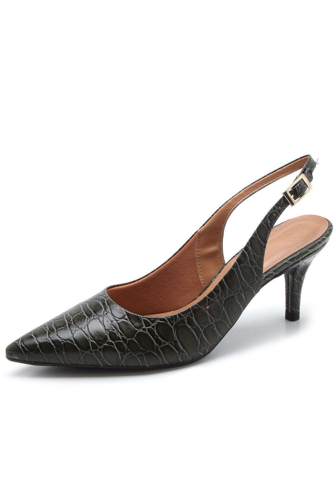 scarpin vizzano croco verde