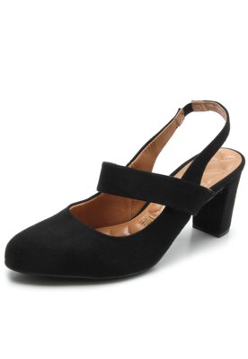Scarpin Vizzano Dorsay Preto Menor preço em Scarpin Vizzano Dorsay Preto