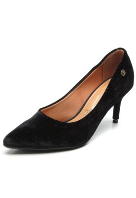 Scarpin vizzano veludo store preto