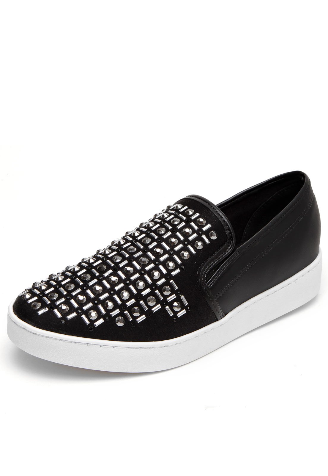 tenis vizzano slip on preto