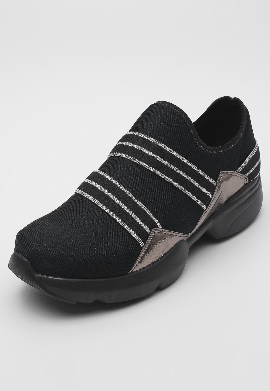 slip on vizzano recortes preto