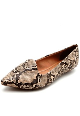 Slipper Vizzano Cobra Bege Menor preço em Slipper Vizzano Cobra Bege