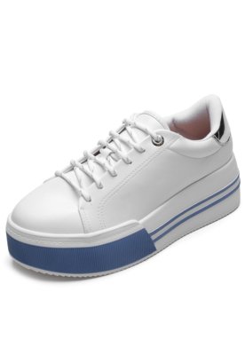 Tênis Dafiti Shoes Listras Branco - Compre Agora