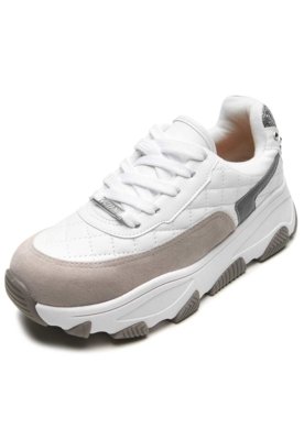 tênis vizzano chunky plataforma flatform metalizado feminino