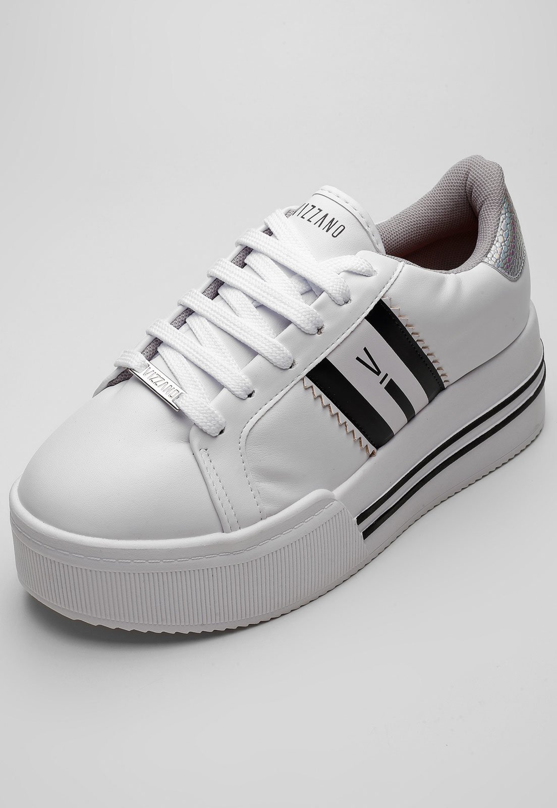 Tênis Dafiti Shoes Listras Branco - Compre Agora