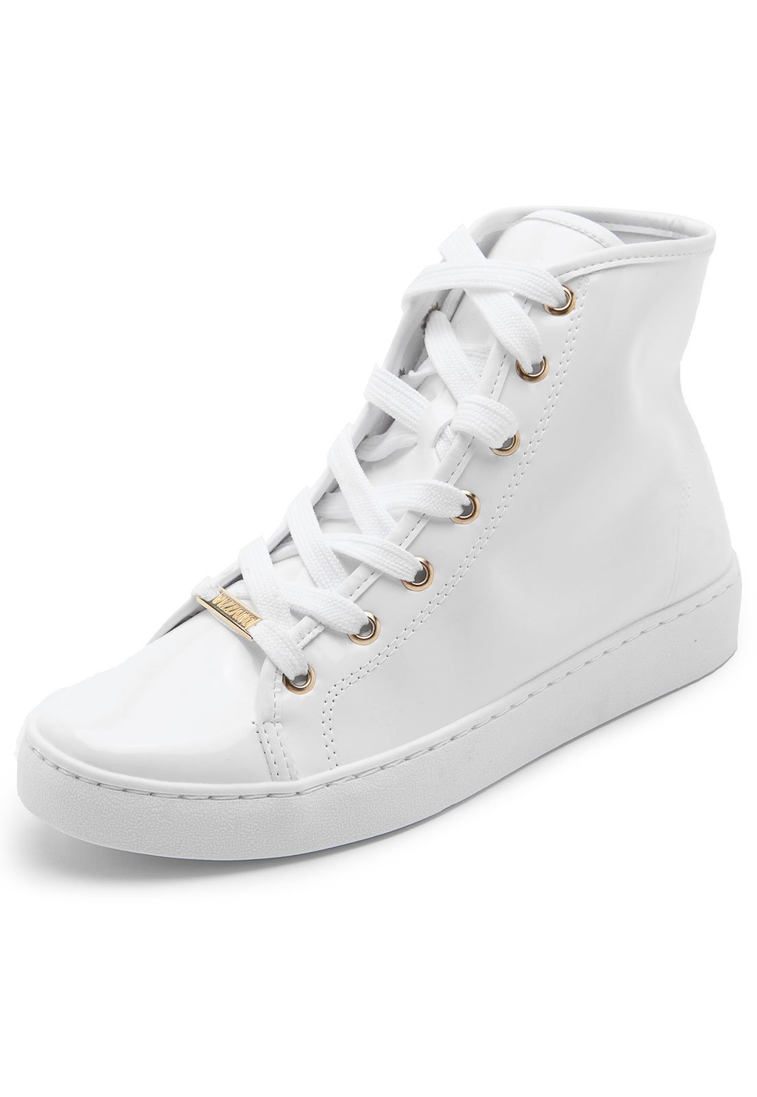 tenis vizzano verniz branco