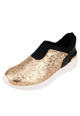 tenis vizzano glitter dourado