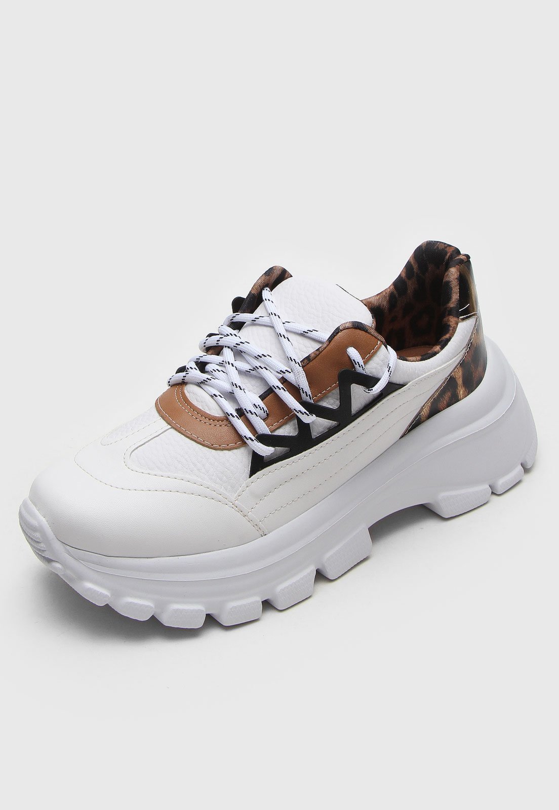 Tênis feminino chunky sneaker animal sales print vizzano