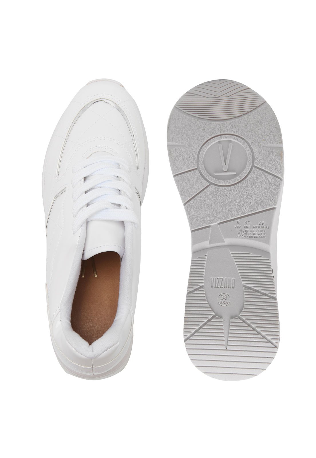 Tênis Vizzano Dad Sneaker Chunky Branco - Compre Agora | Dafiti Brasil