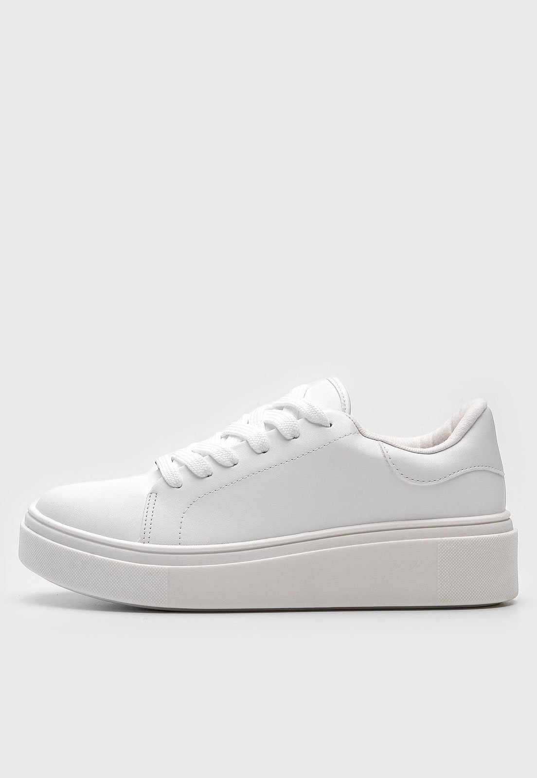 Tenis flatform cheap branco vizzano