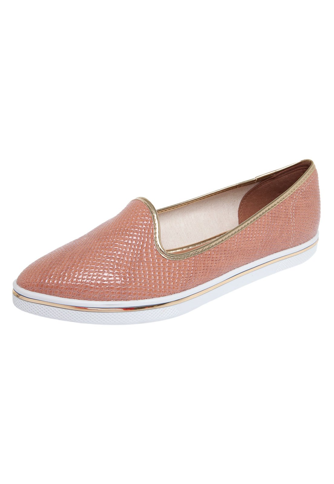 Tenis slip on bico hot sale fino