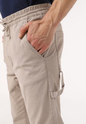 Calça Sarja Volcom Reta Rainer Bege