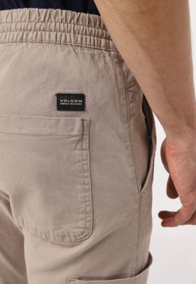 Calça Sarja Volcom Reta Rainer Bege