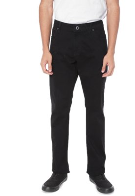 Calça Sarja Volcom Reta Vorta Preta Menor preço em Calça Sarja Volcom Reta Vorta Preta