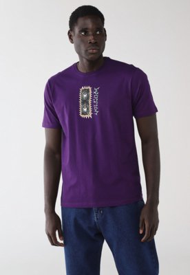 Camiseta Masculina Volcom Silk MC Eye Rust Roxa