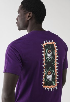 Camiseta Masculina Volcom Silk MC Eye Rust Roxa