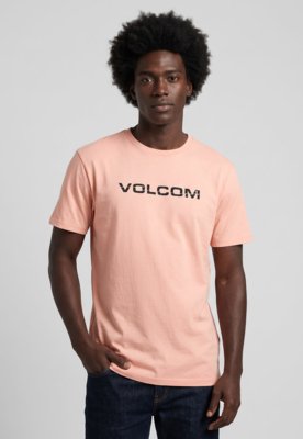 Camiseta Masculina Volcom Silk MC Ripp Euro Rosa