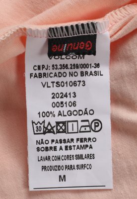 Camiseta Masculina Volcom Silk MC Ripp Euro Rosa