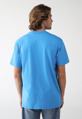 Camiseta Volcom Reta Slik Mc Circle Parrilo Azul