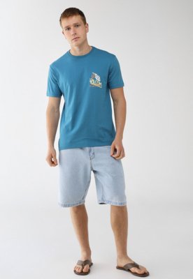 Camiseta Volcom Silk Dropped Azul
