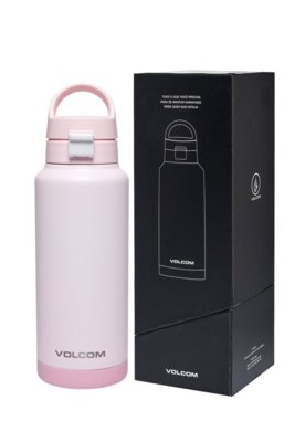 Garrafa Térmica 1L Rosa Reforçada Feminina Escolar Volcom